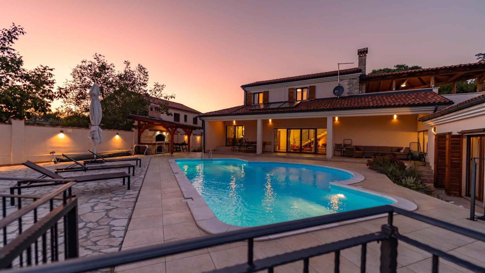 Villa Arton Heated Swimming-Pool Zminj ภายนอก รูปภาพ