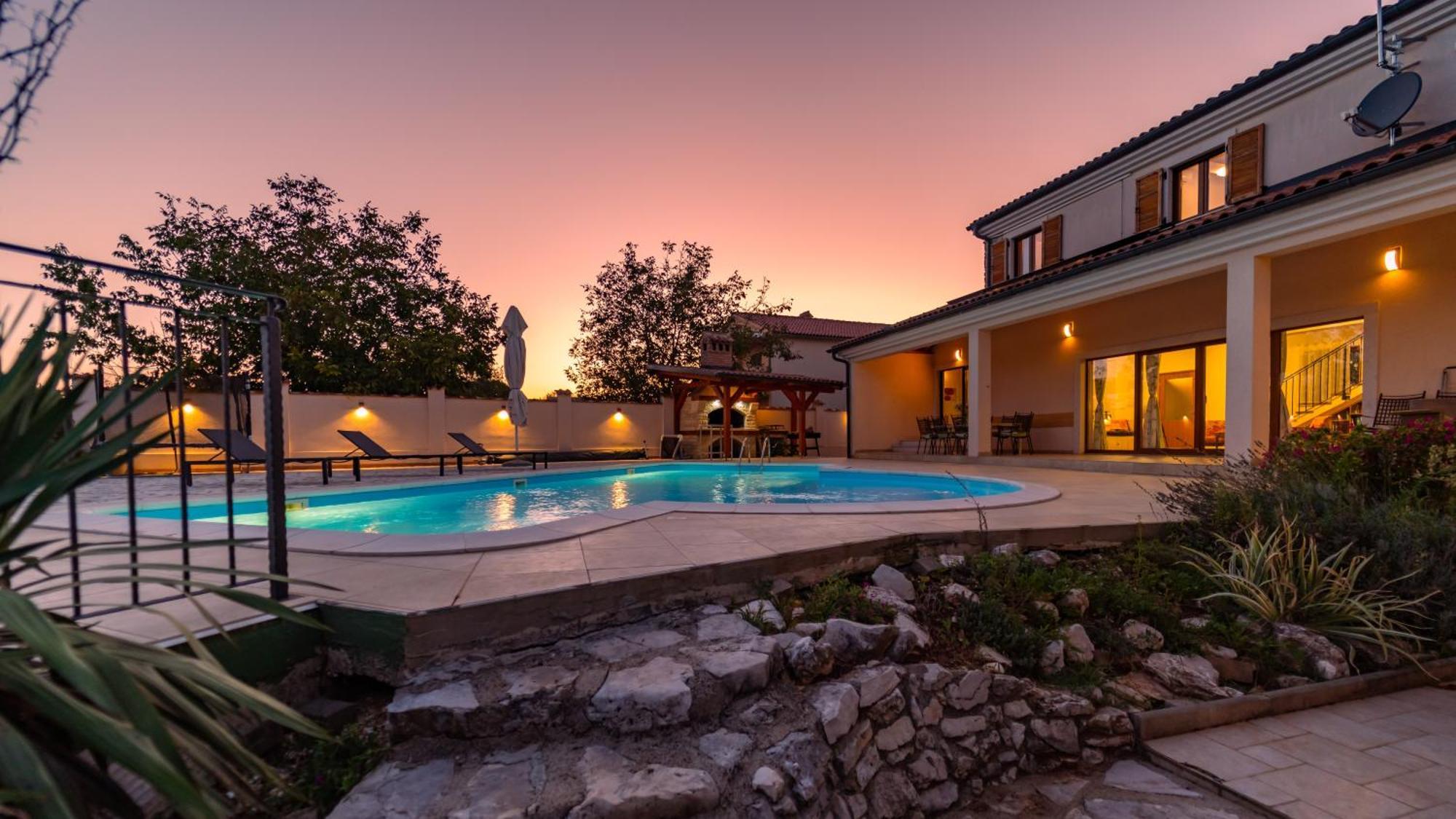 Villa Arton Heated Swimming-Pool Zminj ภายนอก รูปภาพ